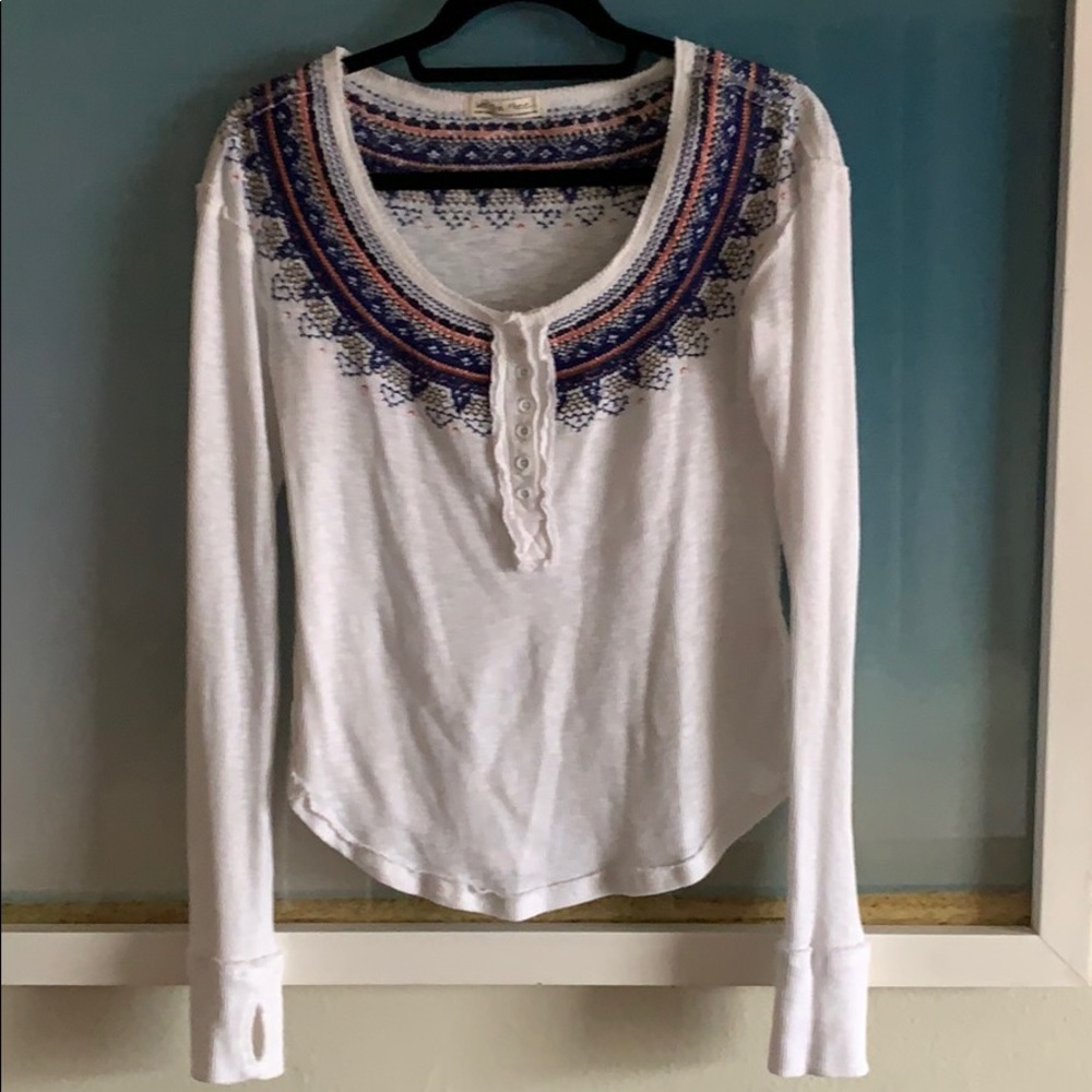 Free people henley thermal top